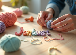 Comment confectionner un prénom en tricotin pour un cadeau unique