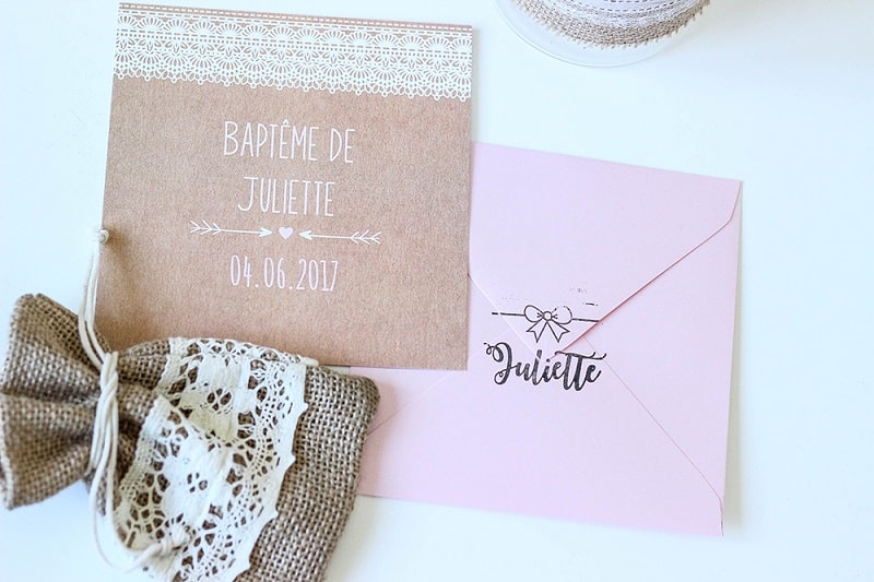 le faire part de baptême encore très à la mode